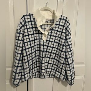 Cozy Checkered Loft Sweater